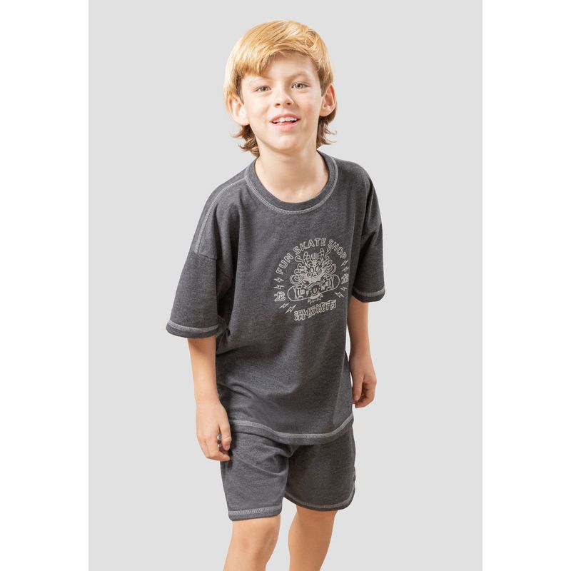 Conjunto Infantil Masculino Negro Cross Mp 105970