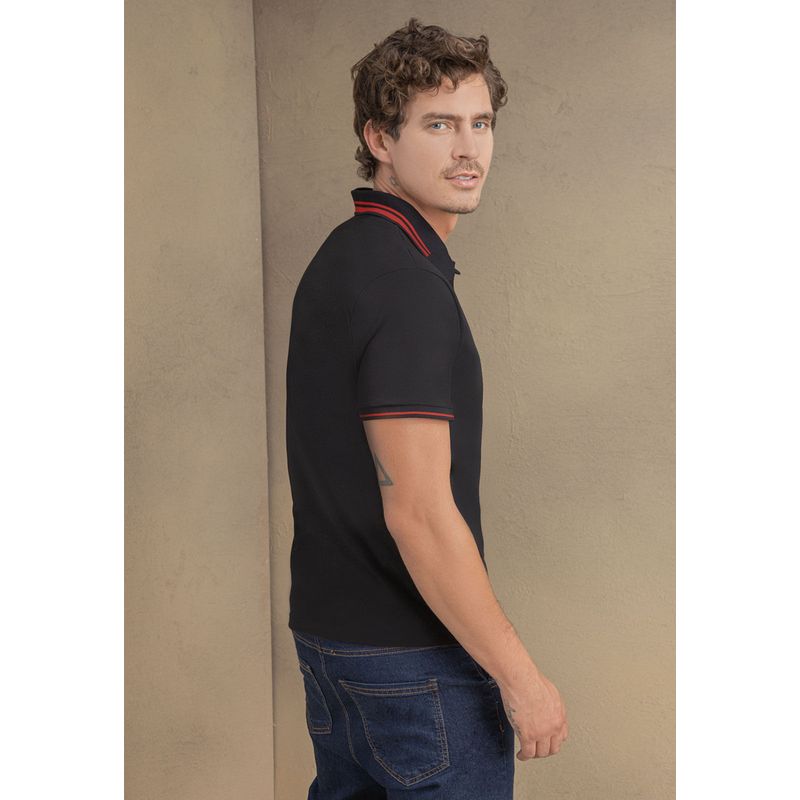 Polo Hombre Negro Rutta 104143