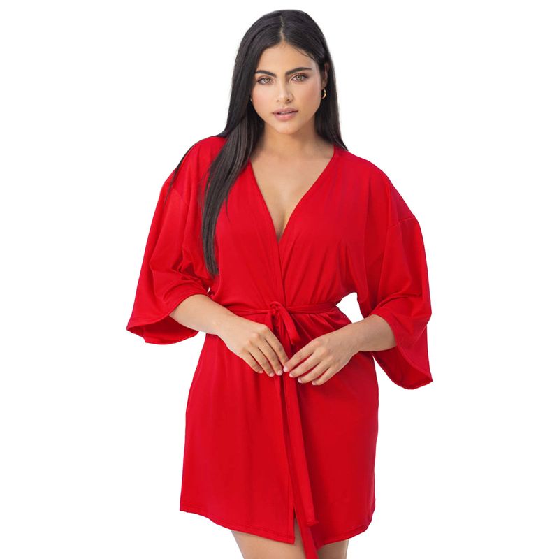 Kimono Mujer Rojo Fi 33542