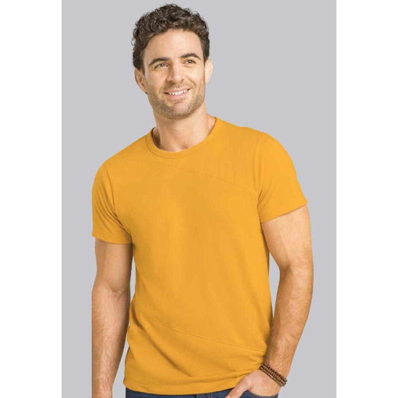 Camiseta Hombre Amarillo Mp 88199