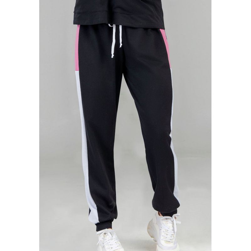 Pantalón Sudadera Mujer Negro FI 5565