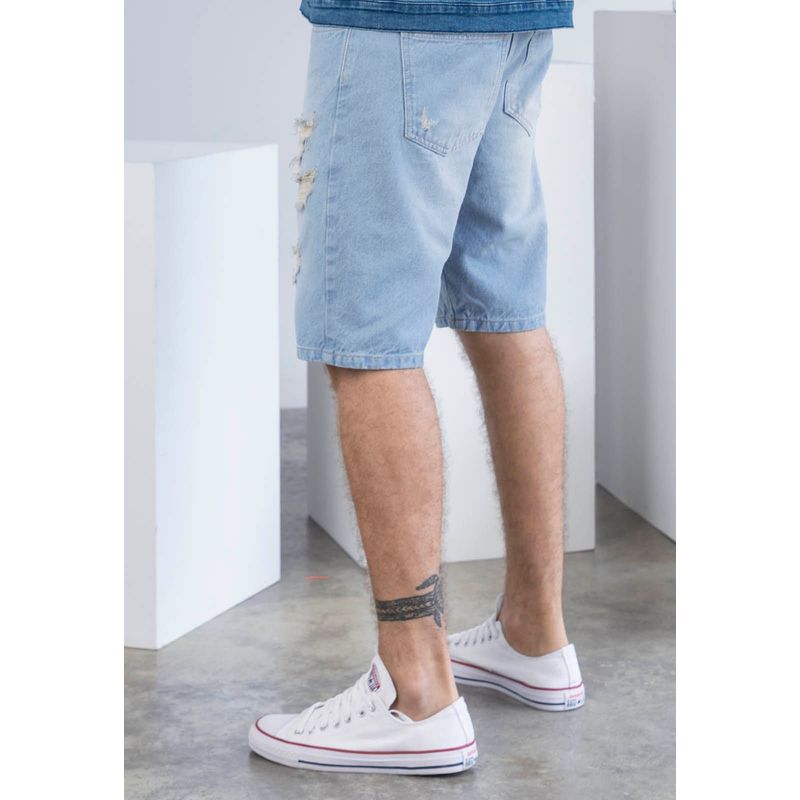 Bermuda Hombre Azul Claro Rutta 961