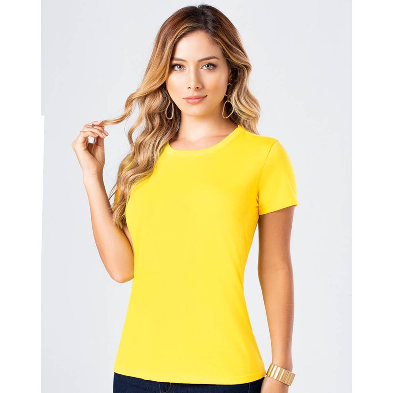Camiseta Mujer Amarillo Mp 82961