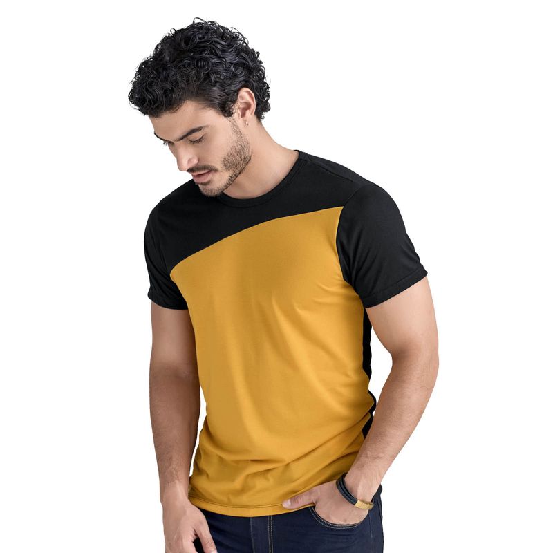 Camiseta Masculino Mostaza Mp 86760