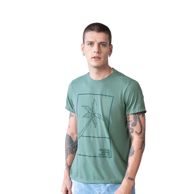 Camiseta Hombre Musgo Rutta 5300