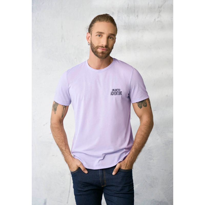 Camiseta Hombre Lila Rutta 1855