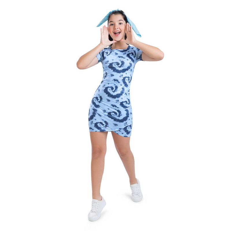 Vestido Infantil Femenino Azul Mp 7067