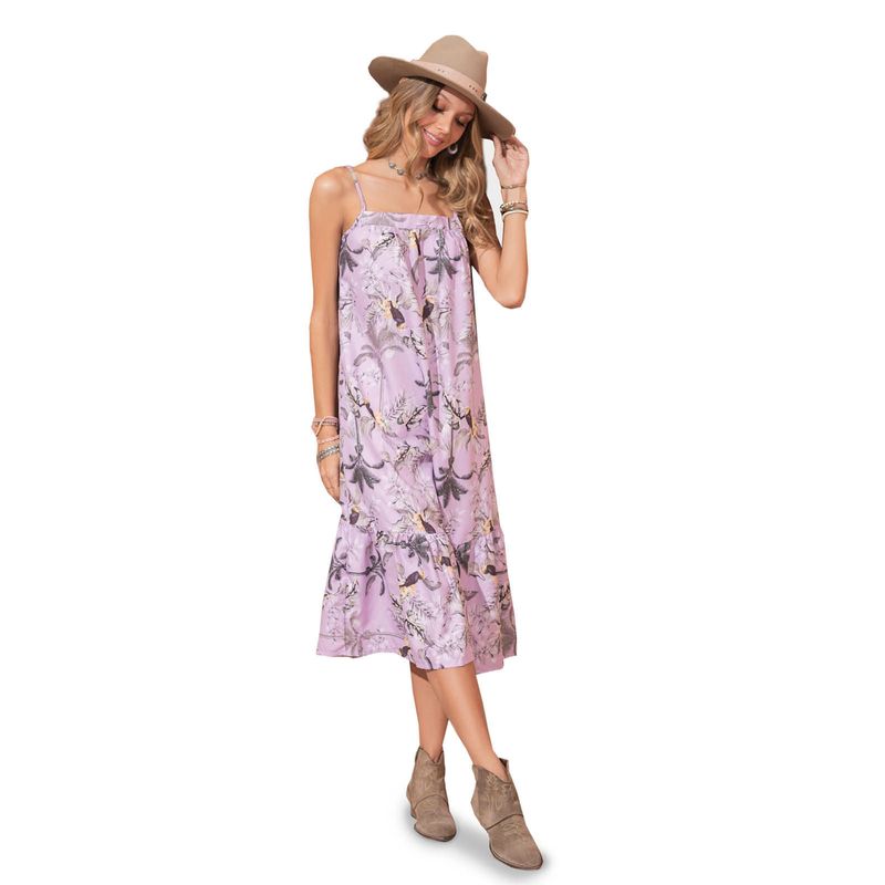 Vestido Largo Mujer Estampado Rutta 3228