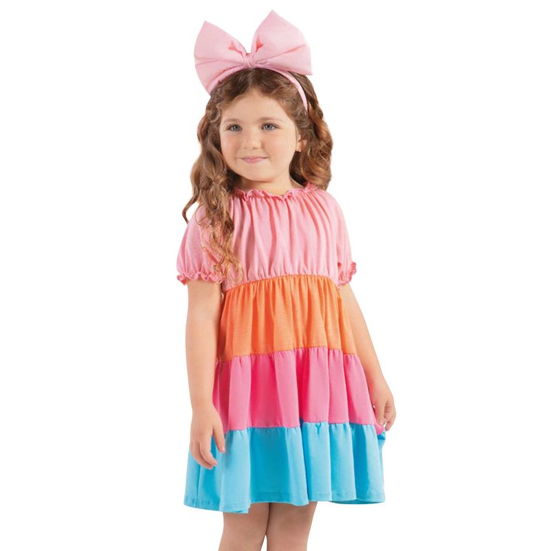 Vestido Infantil Femenino Multicolor Mp 92844