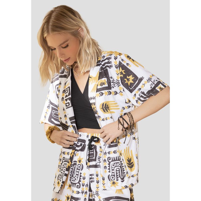 Kimono Mujer Estampado Rutta 4838