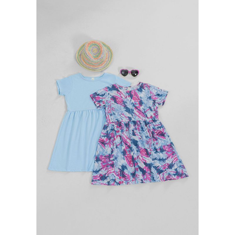 Vestido Paq X2 Infantil Femenino Multicolor Mp 104906