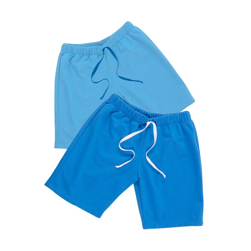 Bermuda Paq X2 Infantil Azul Mp 74782