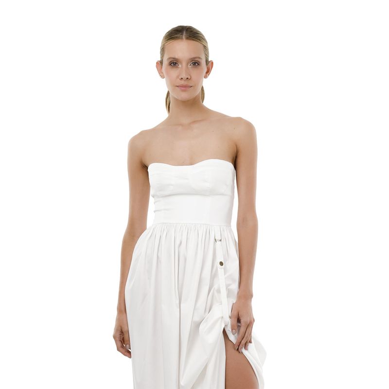 Vestido Largo Mara Marfil