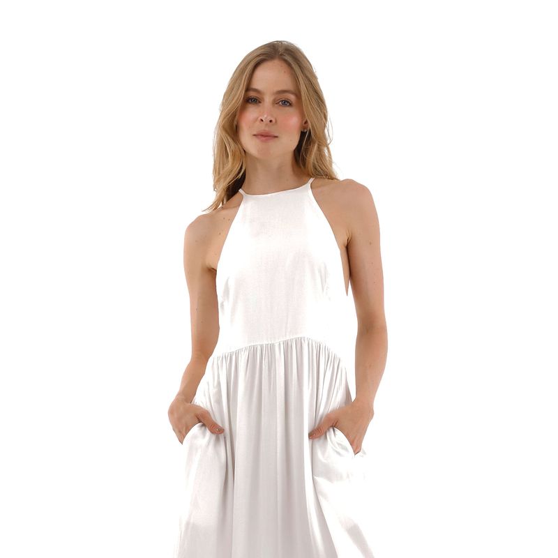 Vestido Largo Anaira Marfil