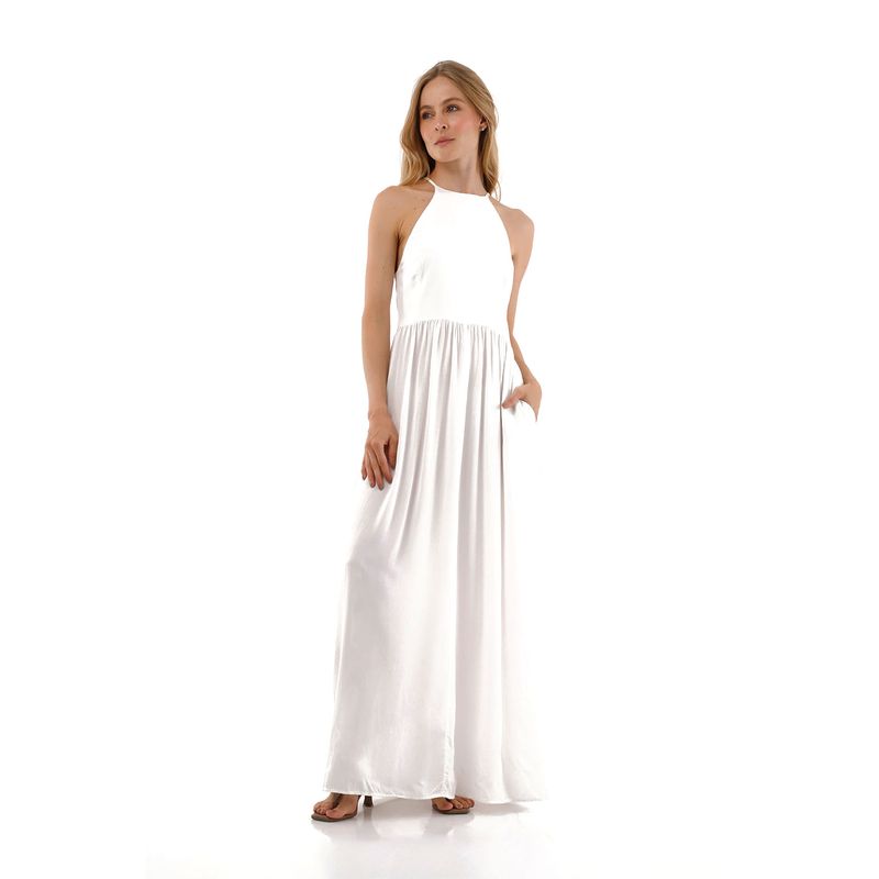 Vestido Largo Anaira Marfil