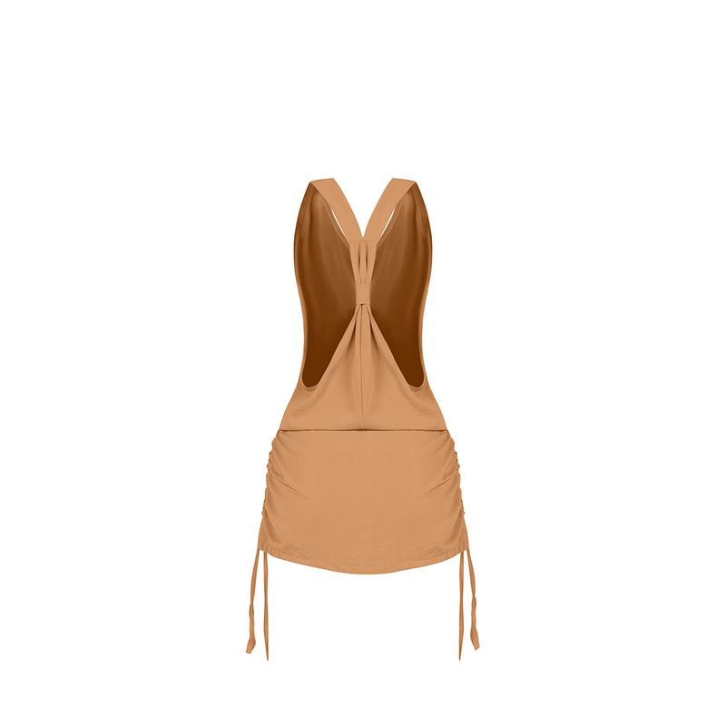 Vestido Corto Sakku Beige