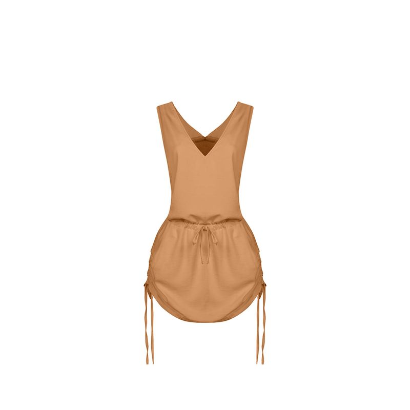 Vestido Corto Sakku Beige