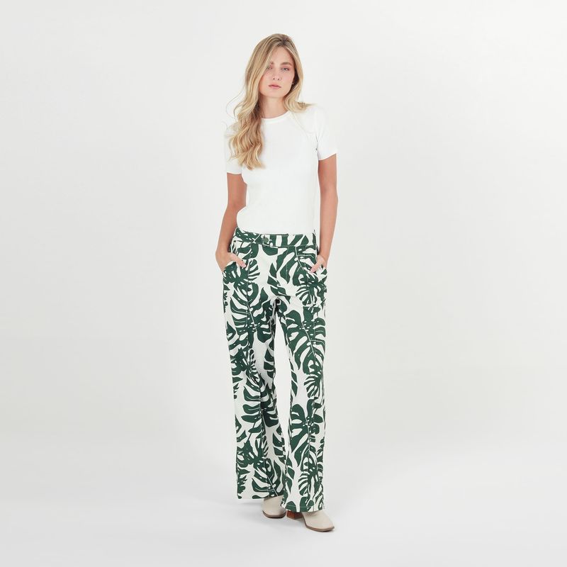 Pantalon Tiro Alto Bota Flare