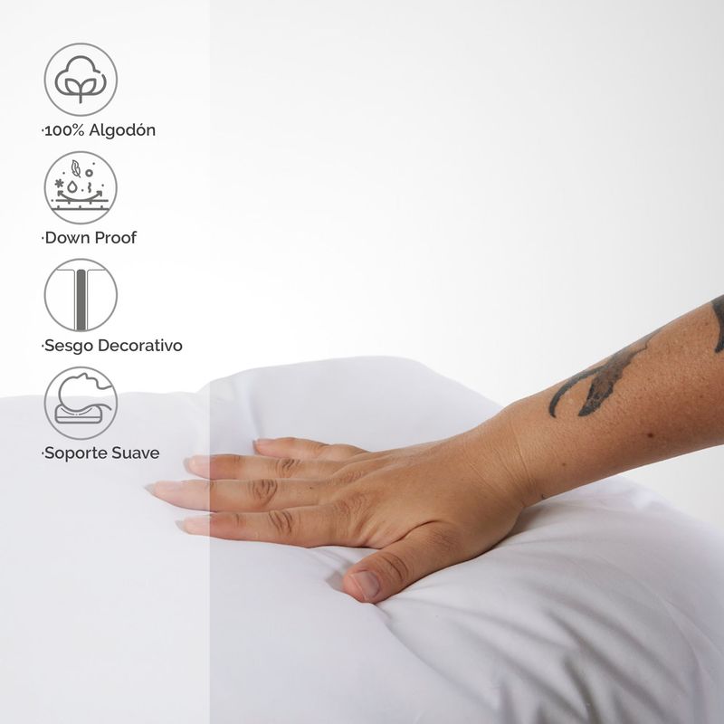 Almohada Comfort (+) Plus Soporte Suave Algodón