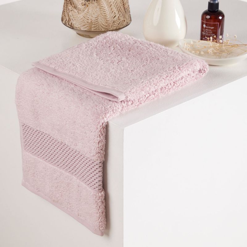 Toalla de Manos 100 Algodón 630gr Hydra Rosa 50 x 70 cm