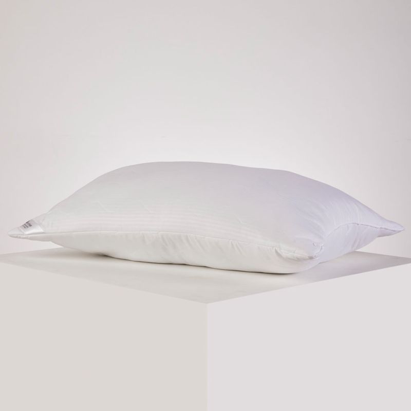 Almohada Essencial Soporte Medio Poliéster Sateen Stripe 0.5