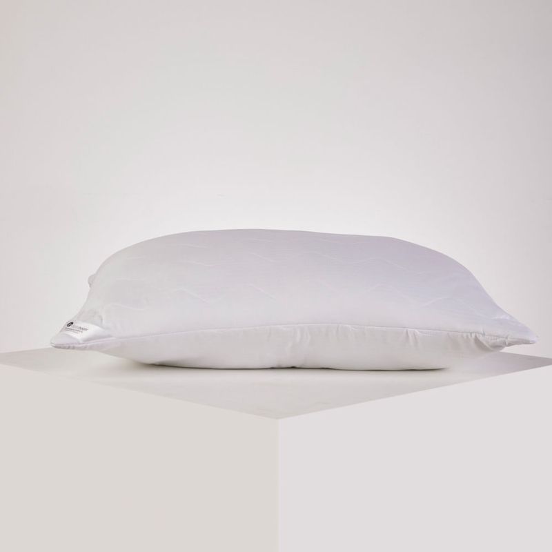 Almohada Essencial Soporte Medio Poliéster Sateen Stripe 0.5