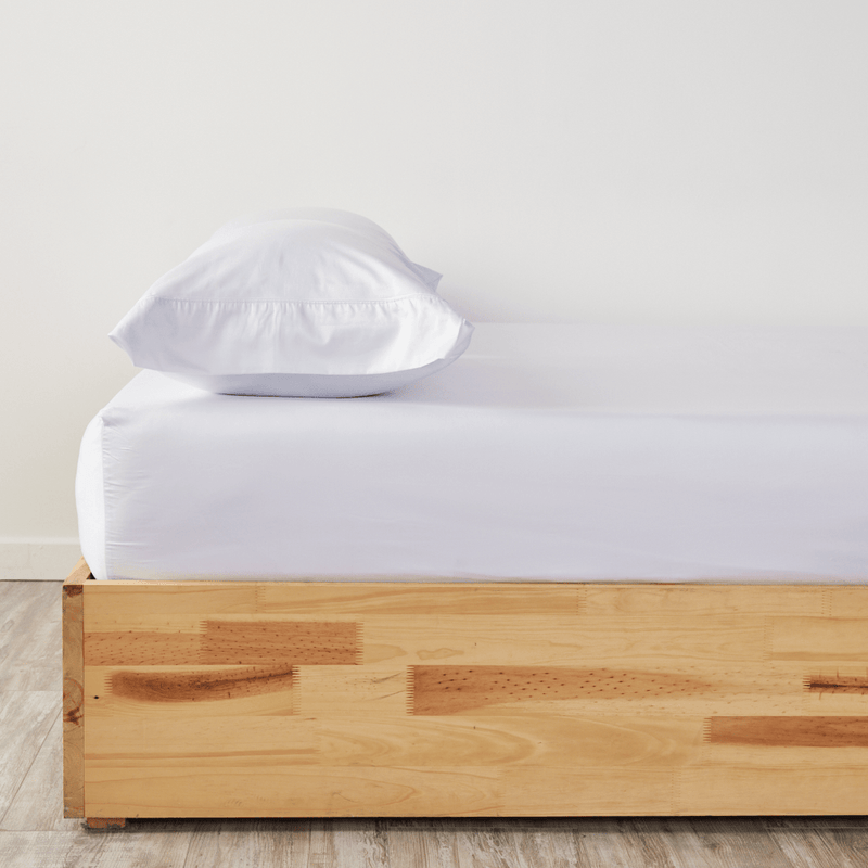 Sábana Ajustable Más Fundas Hotel Experience 400 Hilos 100% Algodón Egipcio Blanco Cremoso