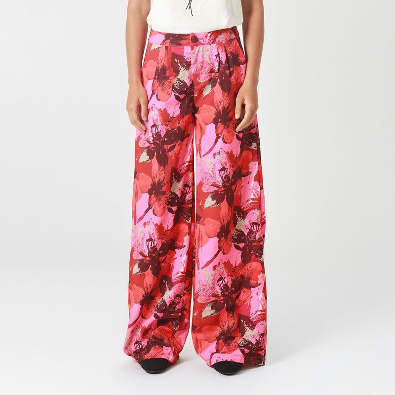 Pantalon Tiro Alto Bota Palazzo