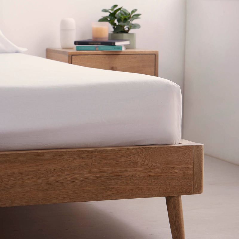 Sábana Ajustable Mix And Match 150 Hilos Polialgodón Blanco