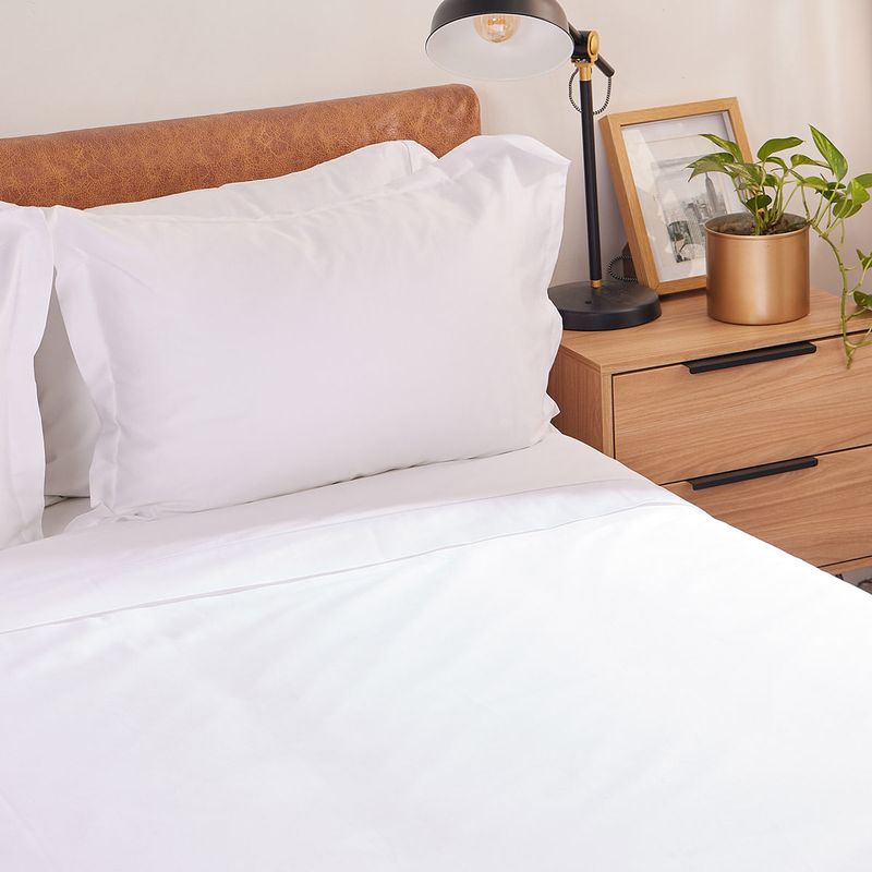 Cover Duvet - Funda Plumón Hotel Experience 400 Hilos 100% Algodón Egipcio Menfis Blanco Cremoso
