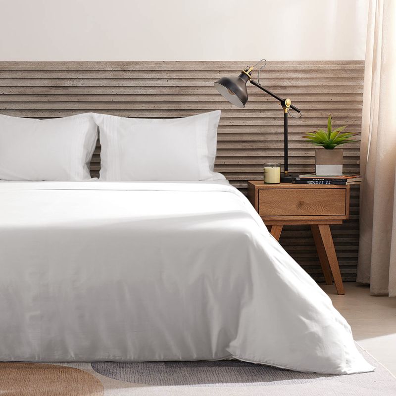 Cover Duvet - Funda Plumón Hotel Experience 400 Hilos 100% Algodón Egipcio Cairo Blanco Cremoso