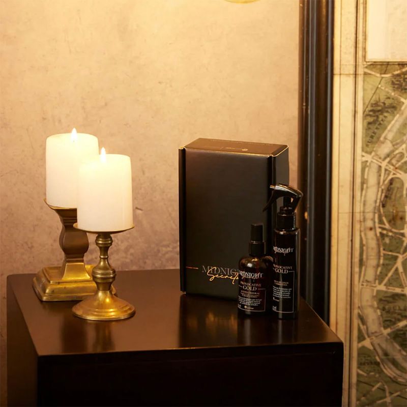 Kit Midnight Secrets: Agua De Linos Más Aceite Corporal Con Feromonas
