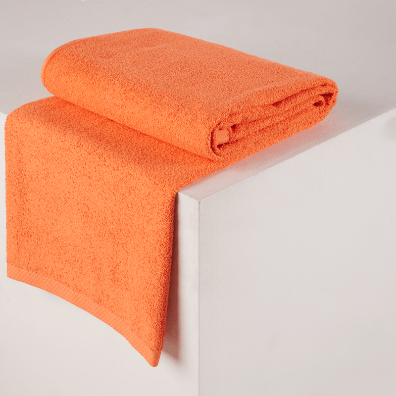 Toalla De Playa 100% Algodón 600 gr Imperial Naranja 90 x 170 cm