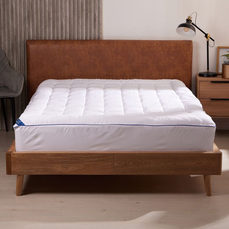Topper Colchón Essencial Acolchado Blanco