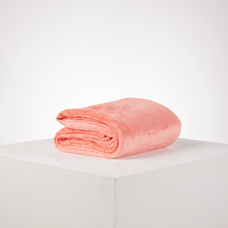 Cobija Sweet Home Flannel Fleece Coral