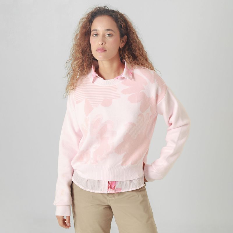 Sweater Cuello Redondo Manga Larga