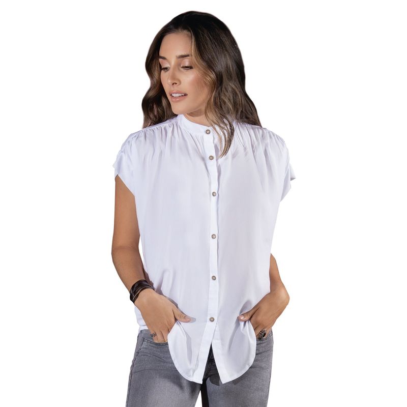 Camisa Para Mujer Blanco Rutta