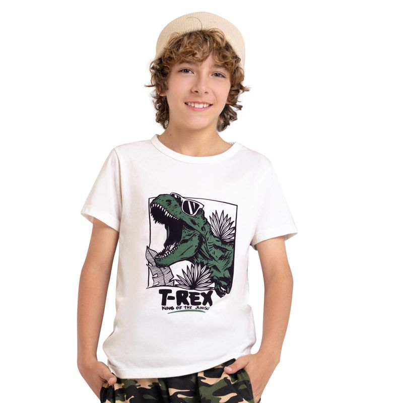 Camiseta Infantil Blanco Mp 4057