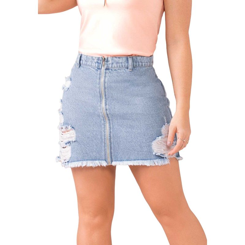 Falda Corta Mujer Azul Mp 258