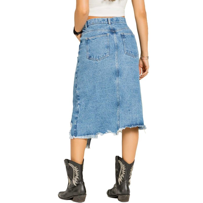 Falda Larga Mujer Azul Rutta 4479