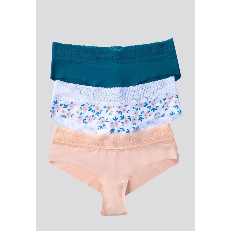 Cachetero Paq X3 Mujer Azul Petroleo FI 96631