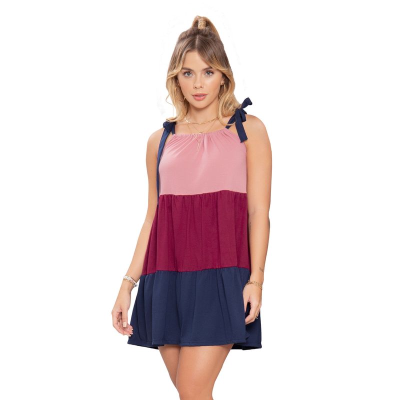 Vestido Corto Mujer Rojo Atypical 87439