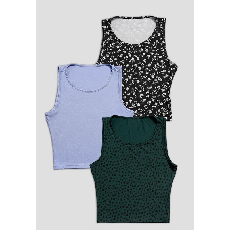 Blusa Paq X3 Mujer Multicolor Mp 106971