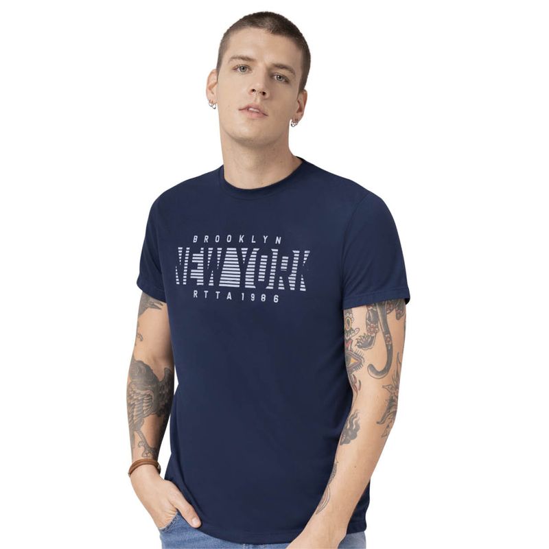 Camiseta Hombre Azul Rutta 90557