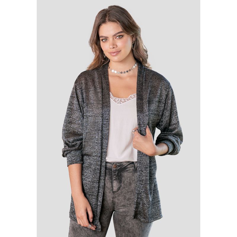 Cardigan Mujer Negro Rutta 106092