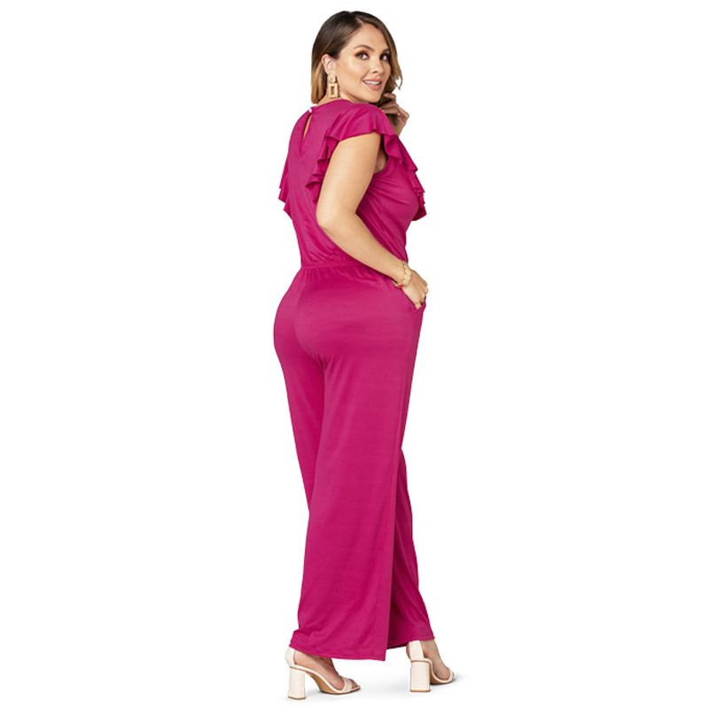 Enterizo Largo Mujer Fucsia Mp 6593