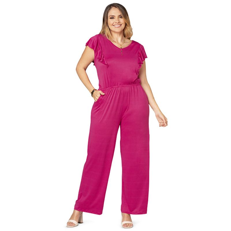 Enterizo Largo Mujer Fucsia Mp 6593