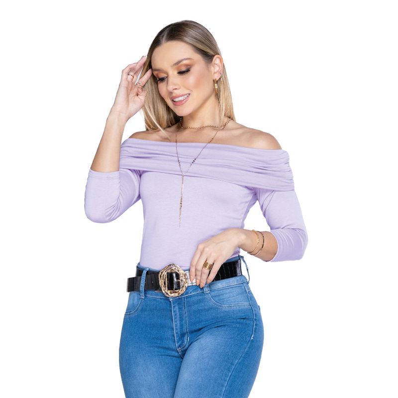 Camiseta Mujer Lila Mp 4016