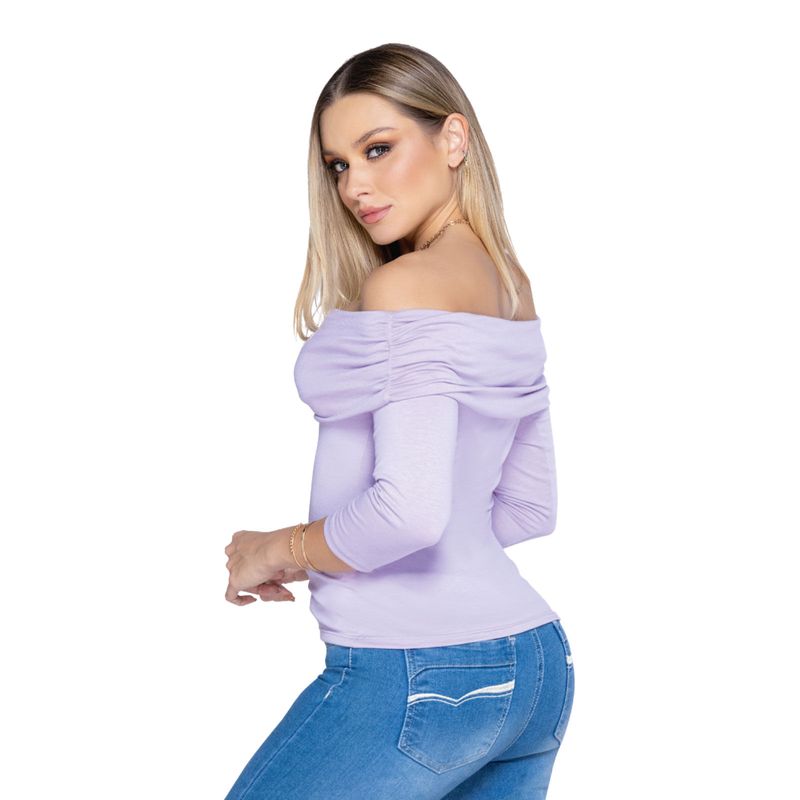Camiseta Mujer Lila Mp 4016