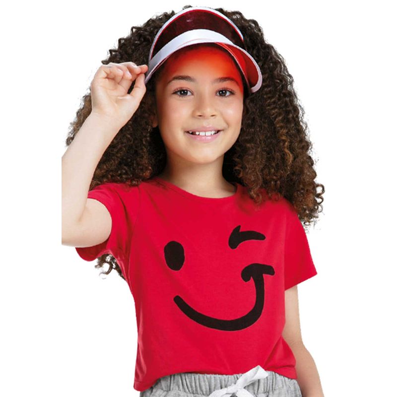 Camiseta Infantil Femenino Rojo Mp 88956